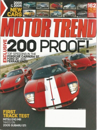 MOTOR TREND 2004 OCT - WRX vs. EVO, 300C SRT-8, M5 - 2 COVERS*